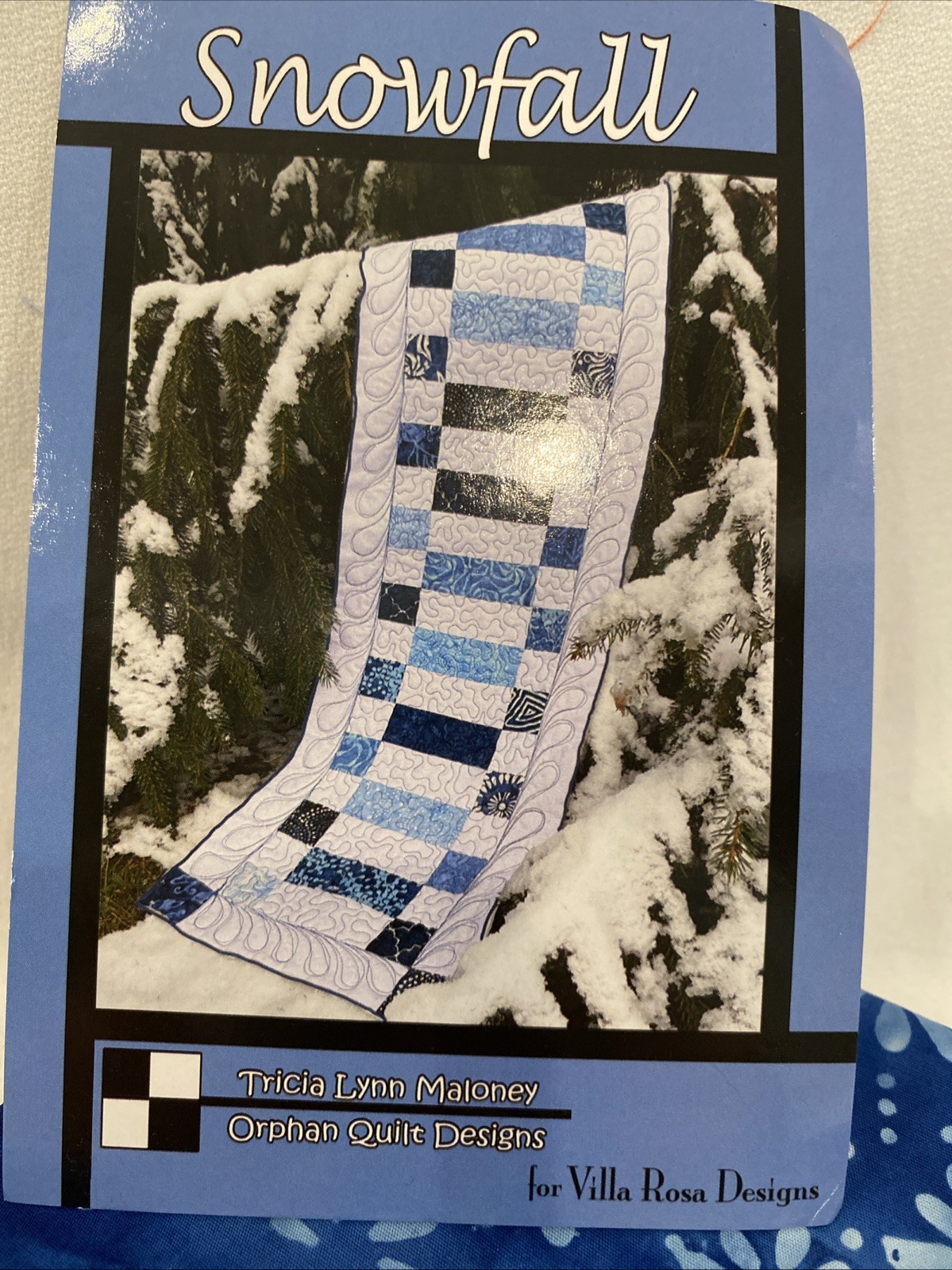 Villa Rosa Designs Snowfall Table Runner Quilting Kit NEW