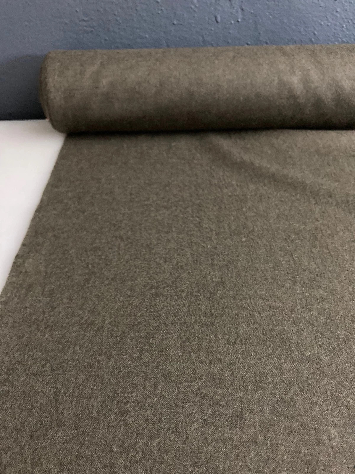 Lightweight Designer Wool – Deep Olive Green – The Fabric Store New Zealand