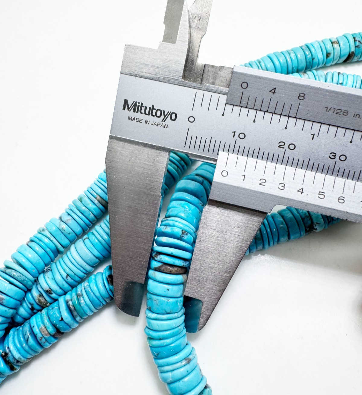 Genuine Natural Blue Arizona Kingman Heishi Disc Round Gemstone Beads PGS157