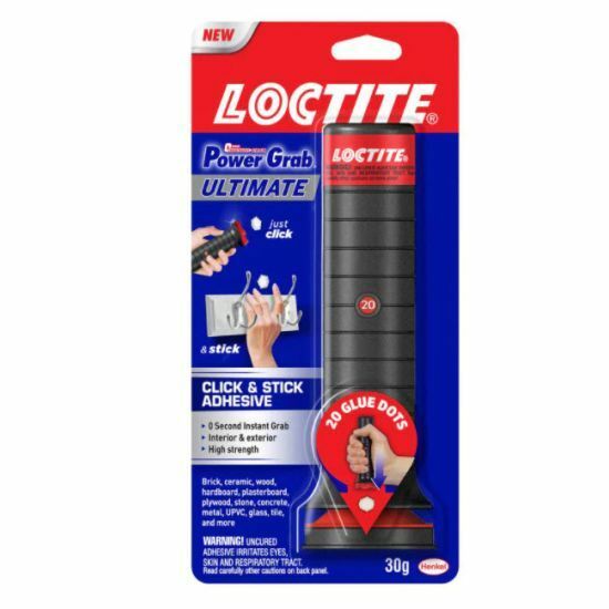 LOCTITE Power Instant Grab Ultimate CLICK & STICK ADHESIVE with 20 Glue Dots