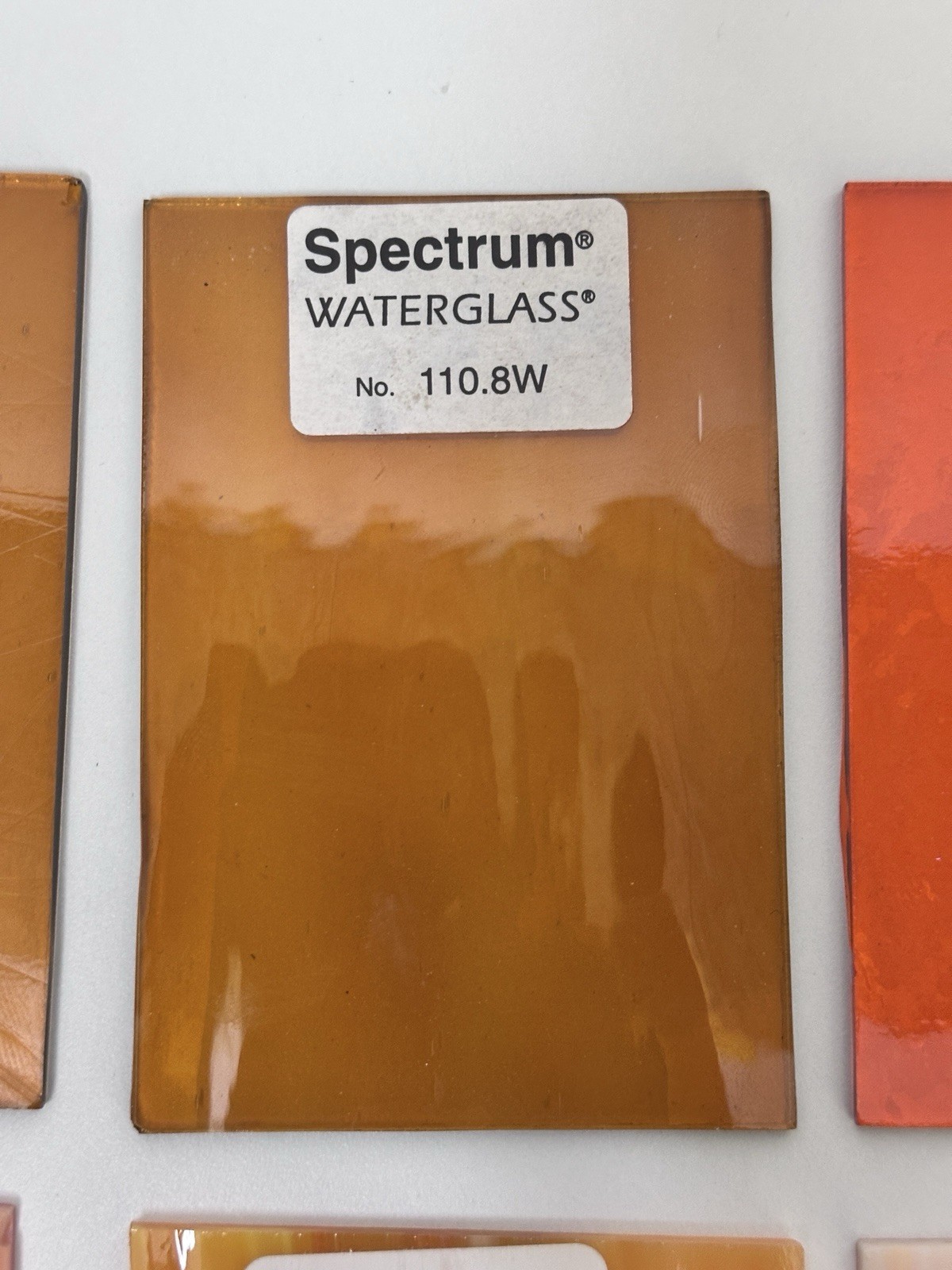 Spectrum Glass Bundle Orange Amber Artique Waterglass Rough Rolled Opal Lot
