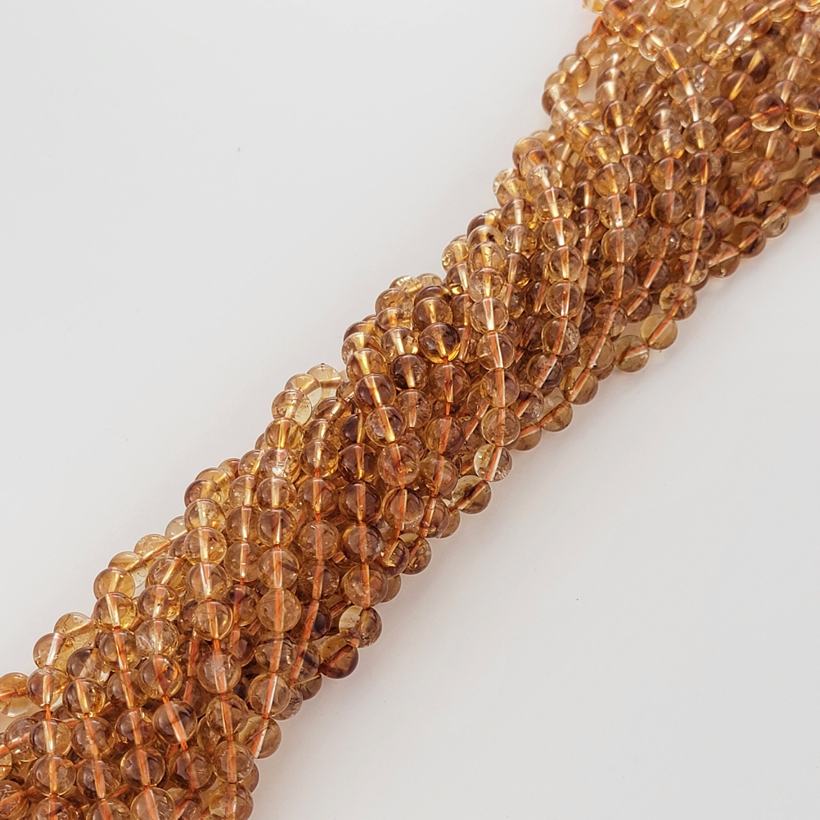 Citrine Top Quality Gemstone Beads Natural Smooth Round Stone 6mm 8mm 10mm
