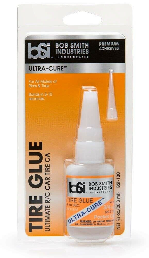 Bob Smith Industries BSI-130 Ultra-Cure Tire Glue Ultimate RC Rubber CA 3/4oz