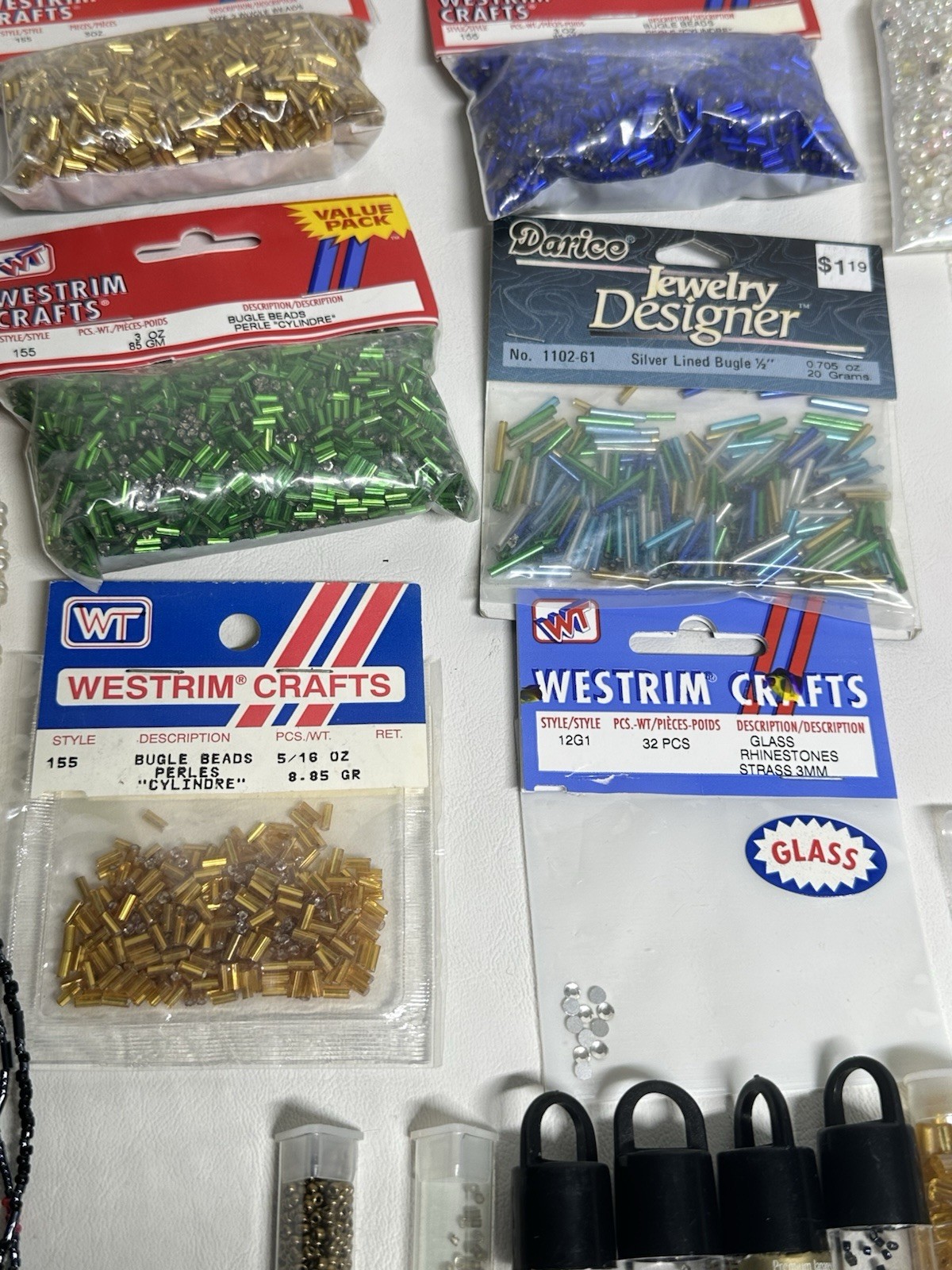 Huge Lot of Jewelry Making Hobby Supplies Glass Beads Clasps Wire Earring