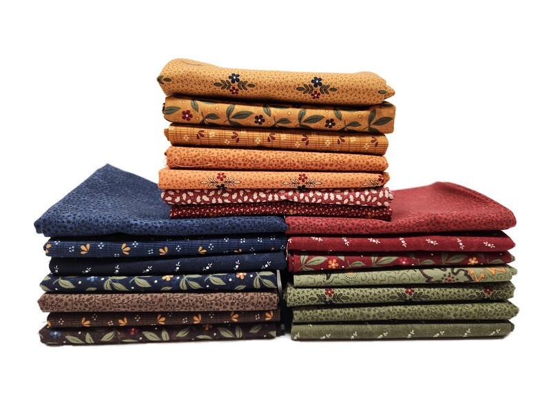 10 Fat Quarters – Kansas Troubles by Moda Calico Floral Flowers Quilting M228.05