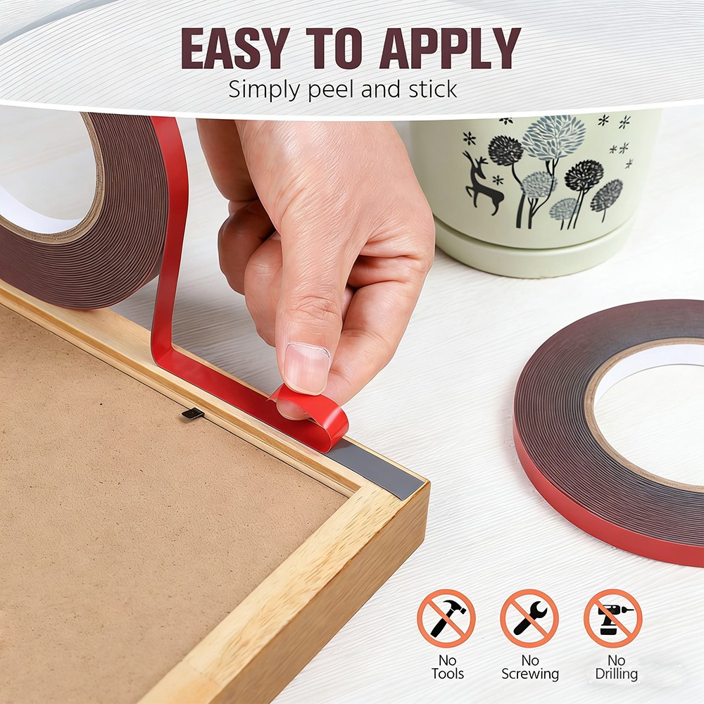 9.8FT/3M Genuine 3M Double Sided Mounting Clear Acrylic Tape Adhesive 2PCS
