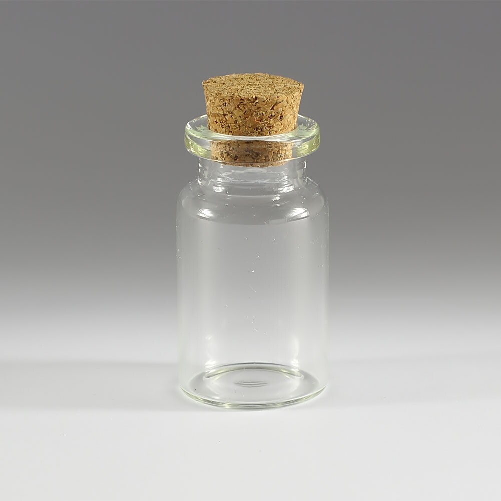 Wholesale 0.5–10ML Tiny Clear Glass Bottles Empty Glass Bottle With Cork Vials