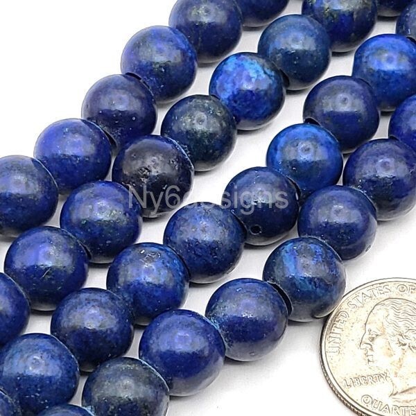 Natural Genuine Large Hole Loose Round Gemstone Stone Beads Big Hole Gem for DIY