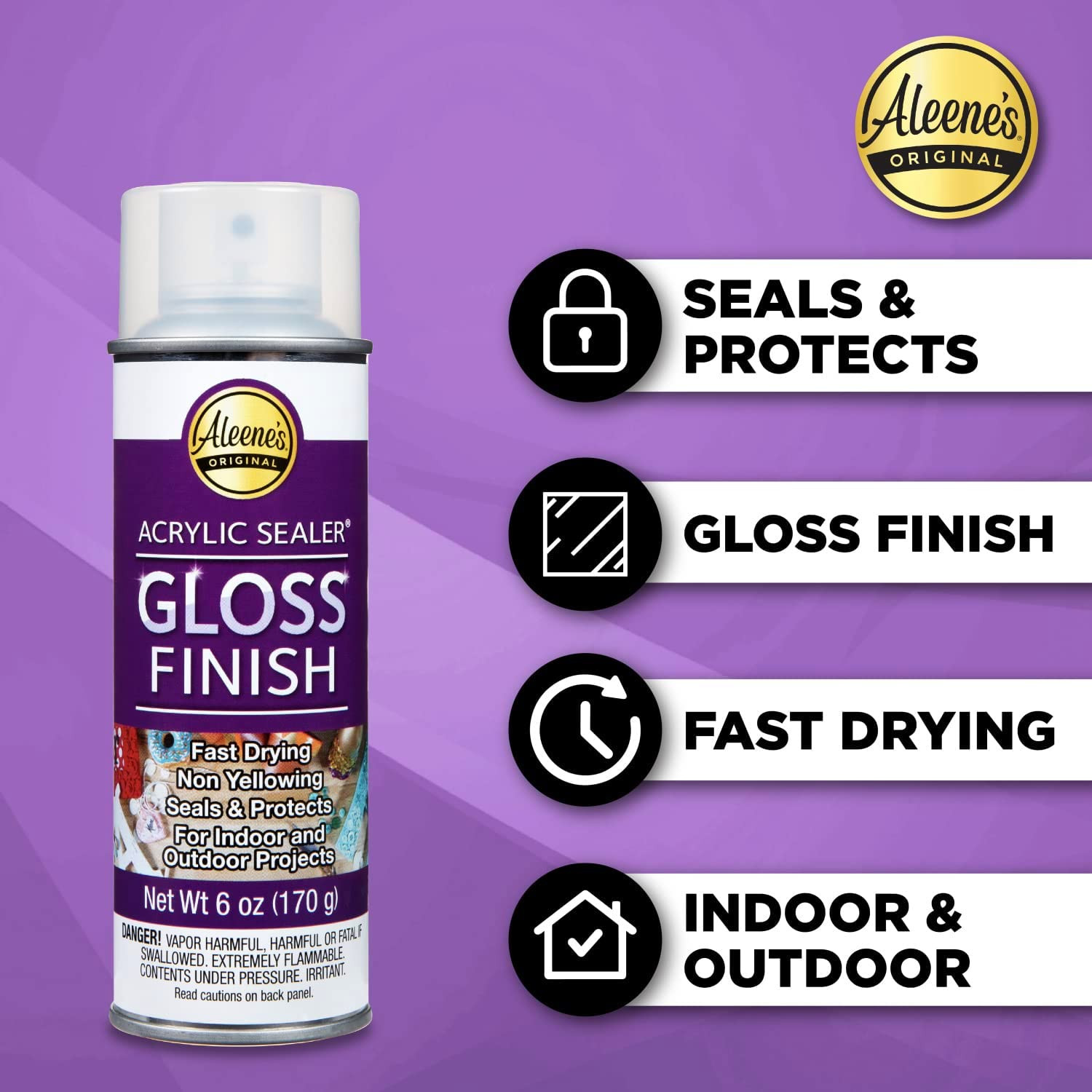 Clear Gloss Acrylic Sealer Spray 6 oz Original Version Protective Finish 26412