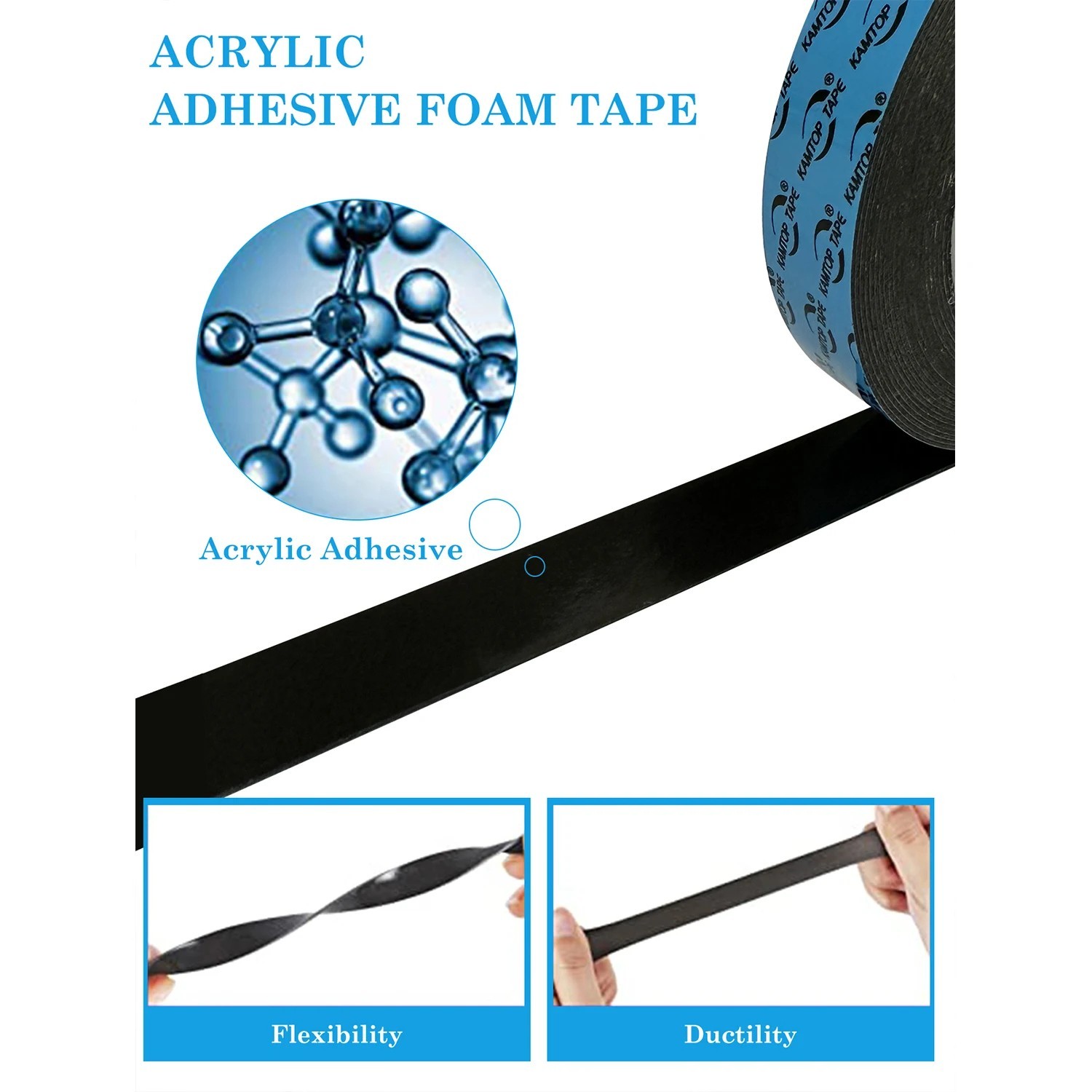 3M VHB 5925 Double Sided Tape Heavy Duty Mounting Tape for Car, Home and Office