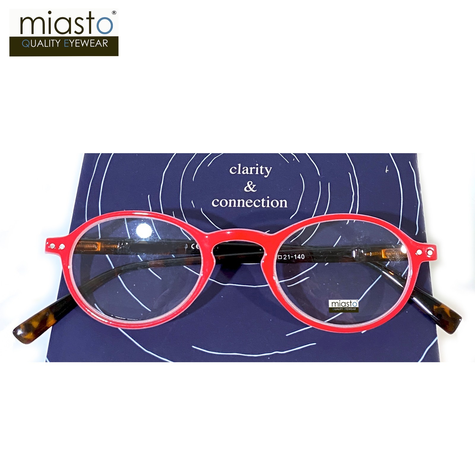NWT$39.99 MIASTO RETRO ROUND KEYHOLE PREPPY READER VINTAGE READING SPECS GLASSES