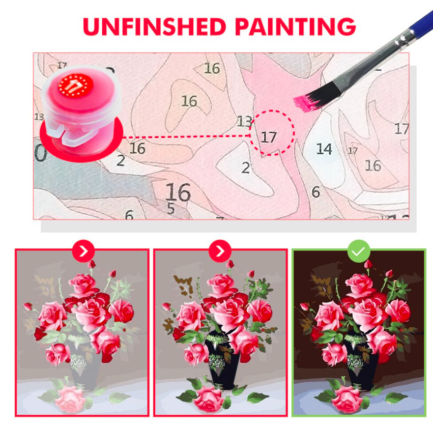 Paint by Number Kits Sunset Boat Acrylic Paint DIY for Adults 16x20in
