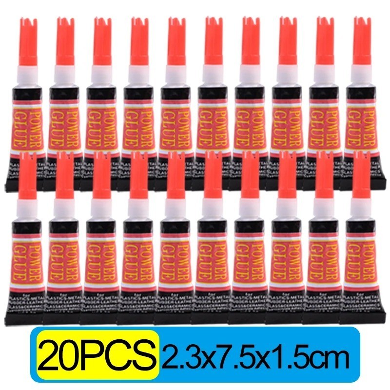 50x 502 Super Glue Liquid Cyanoacrylate Strong Adhesive Metal Wood Glass Bond
