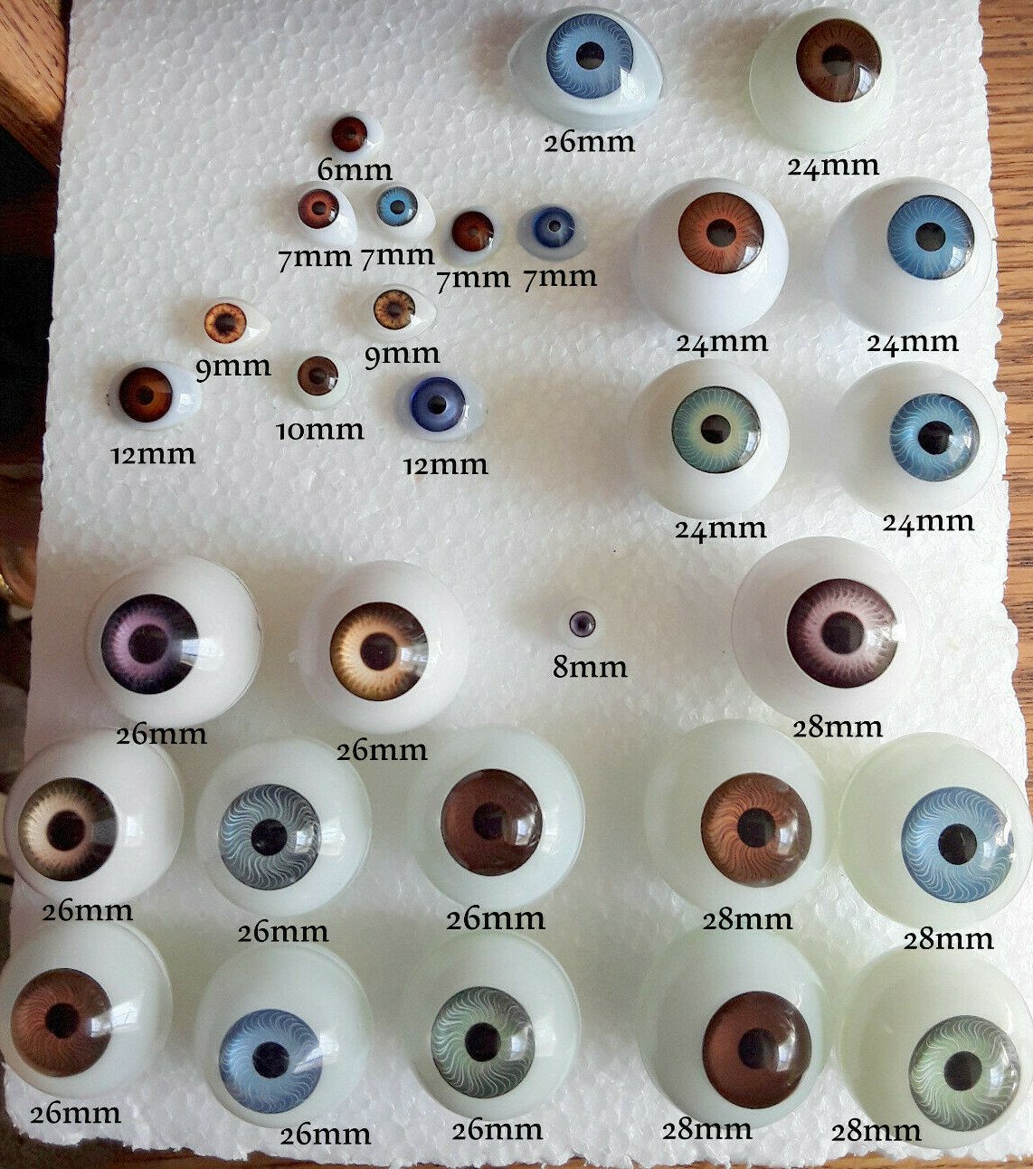 U Choose💕 Doll Eyes 8mm 12mm 9mm 7mm 24mm 26mm 28mm Mangelsen’s Tallina’s parts