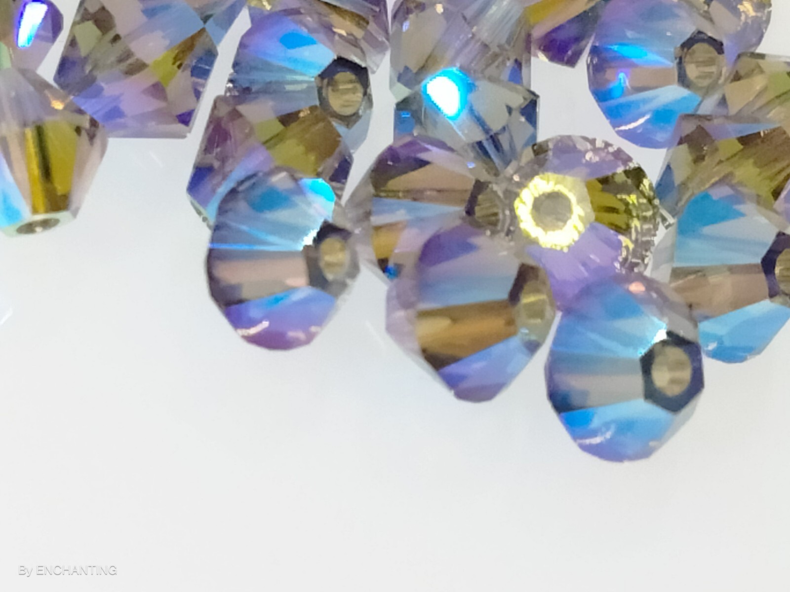 Swarovski® Crystal 5301 Bicone Beads GREIGE AB2X-4mm-Double AB Full Coat-24 Pcs