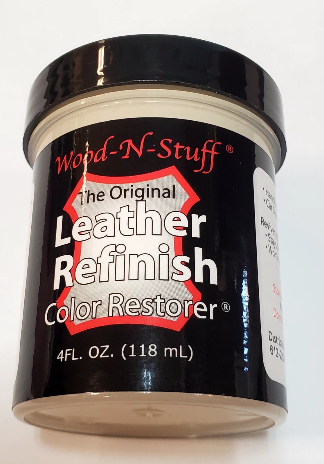 Leather Refinish Sofa Handbag Shoe Color Dye 4.oz Cream Leather Dye Restore
