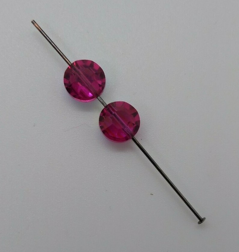 Factory Pack Swarovski Crystal Fuchsia AB 8mm Lentil 5100 Beads; 144 Beads