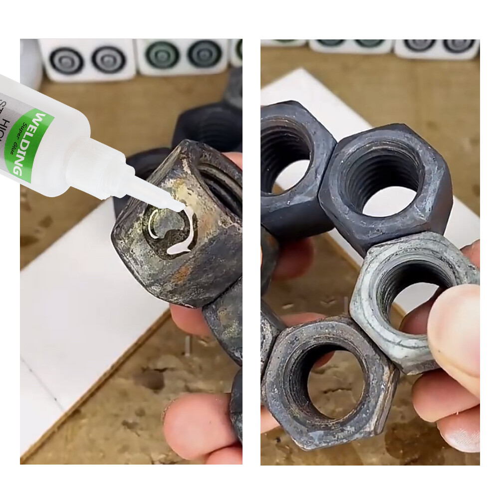 2 Pack Multifunctional Welding High-Strength Oily Glue Universal Super Glue 50g