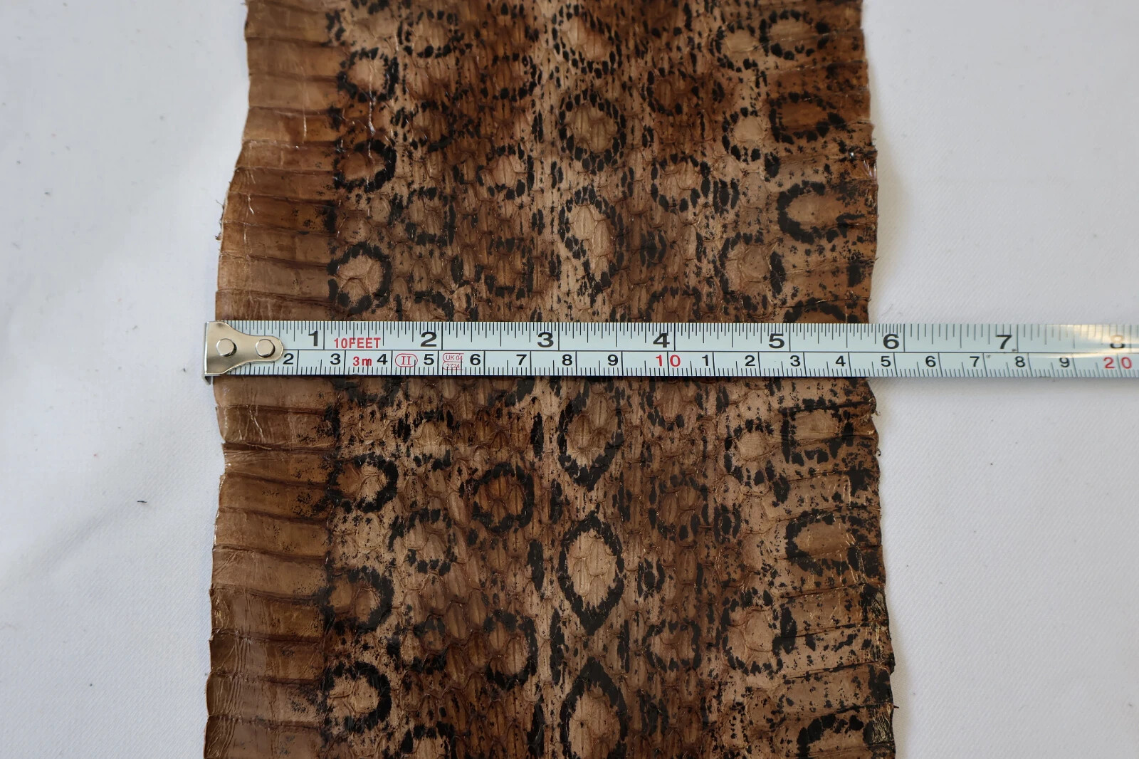 Genuine snake leather Real snakeskin leather for crafts, thin and glossy