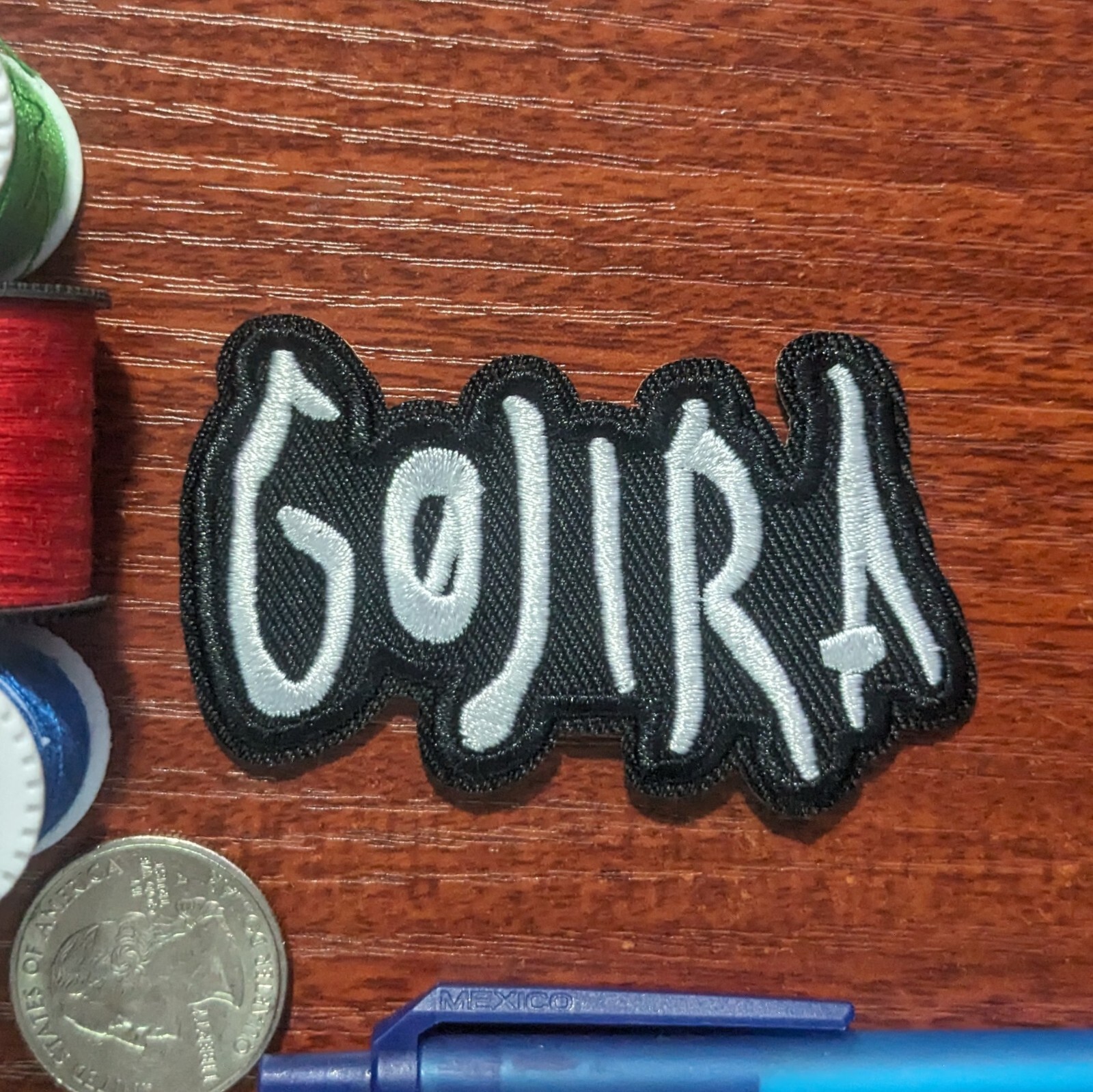 Gojira Patch French Heavy Death Metal Rock Band Embroidered Iron On 1.75×2.75″