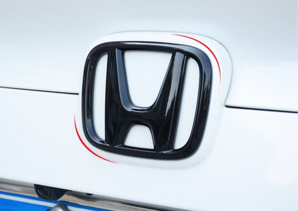For HOND-A Civi-c 3PCS Glossy Black Front Griile Emblem Re 2022-2025