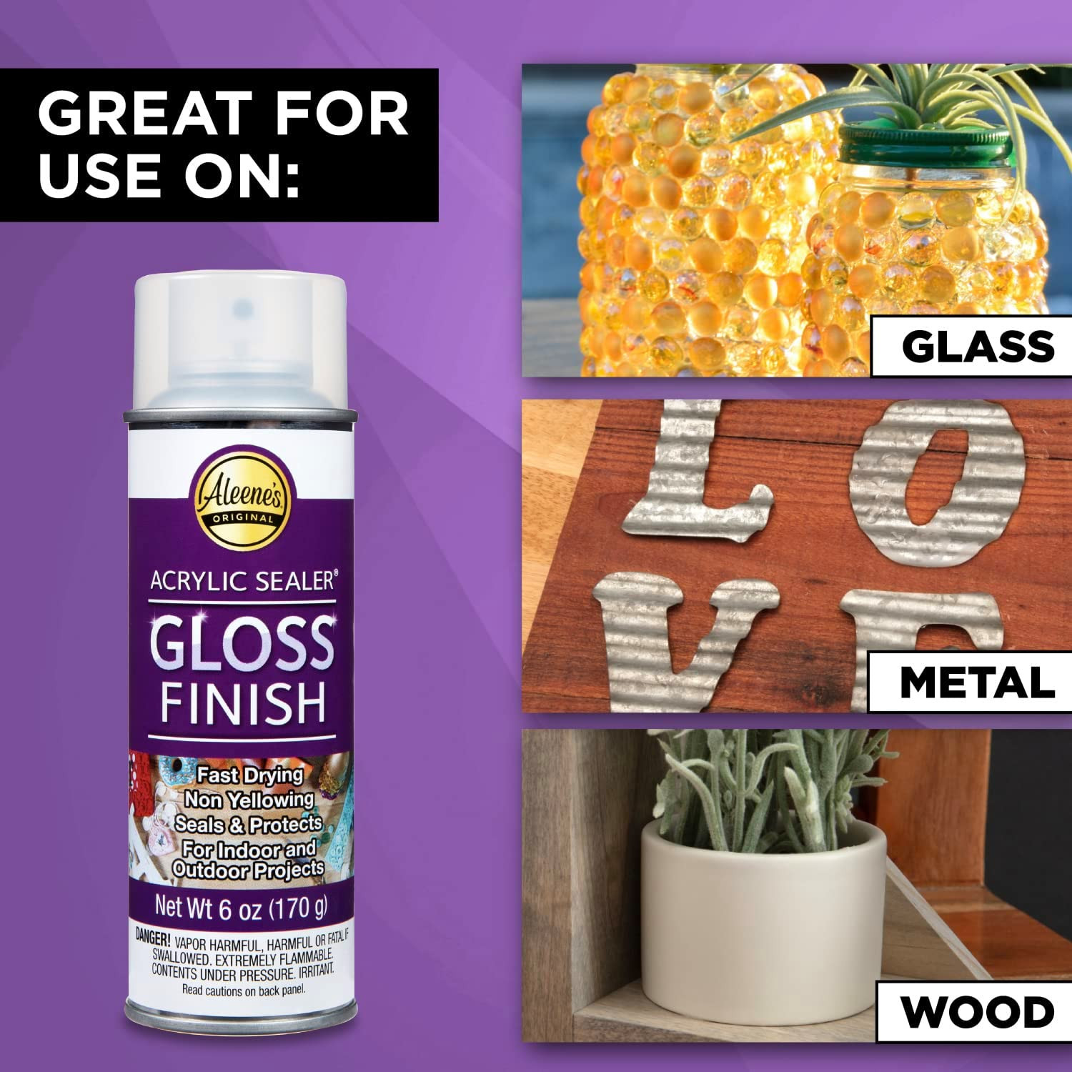 Clear Gloss Acrylic Sealer Spray 6 oz Original Version Protective Finish 26412