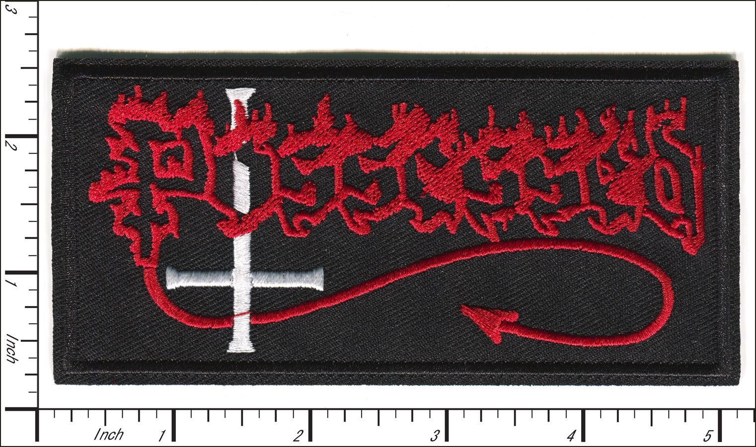 20 Pcs Embroidered Iron/Sew on patches Possessed Metal Music 127x60mm AP056pO