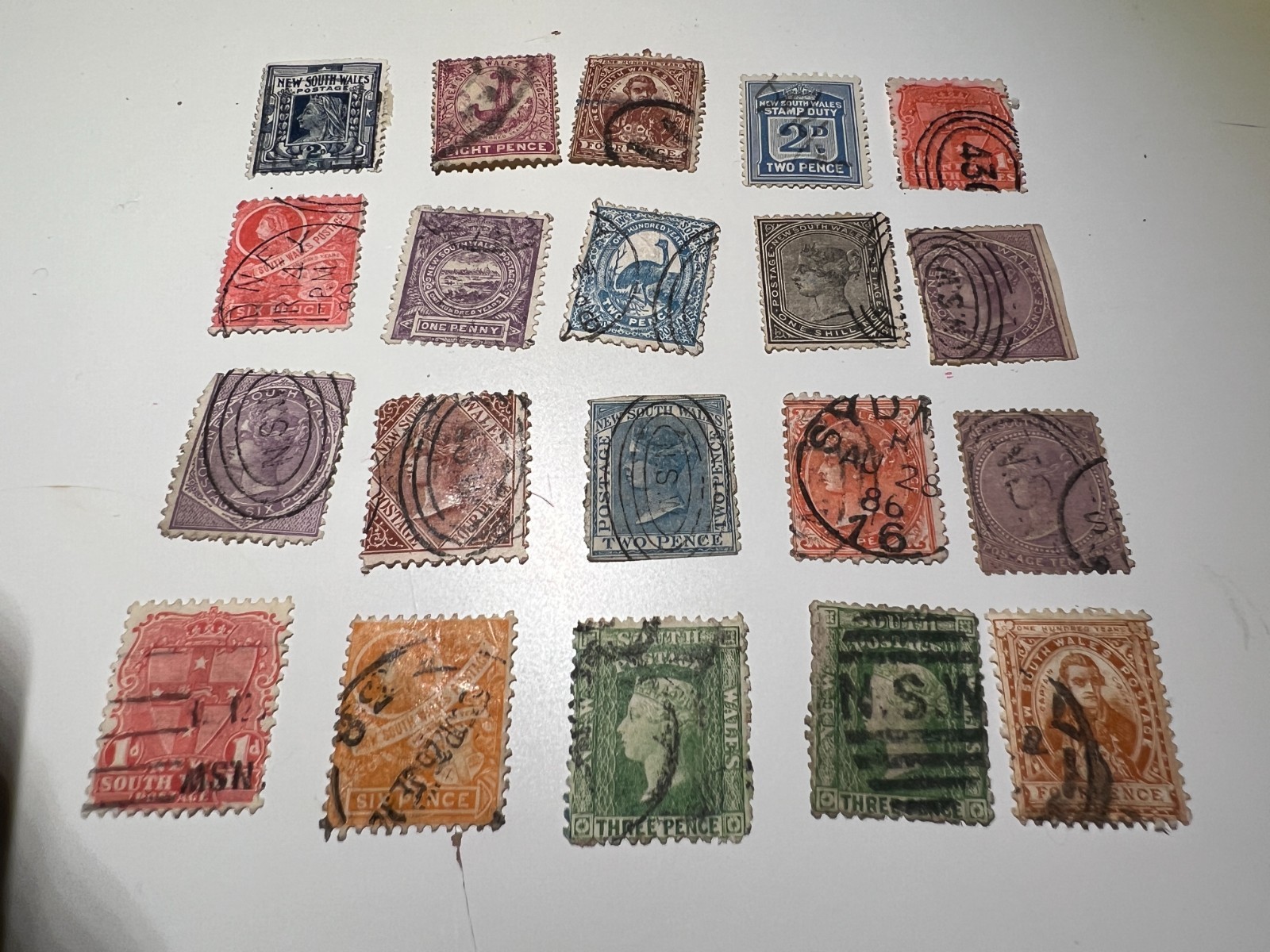 Choose a country! 20 Stamps per country (or as marked), USED or MINT (as marked)