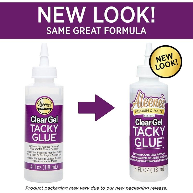 Clear Gel Tacky Glue Eco Friendly Adhesive DIY Crafts Slime 4oz Bottle New