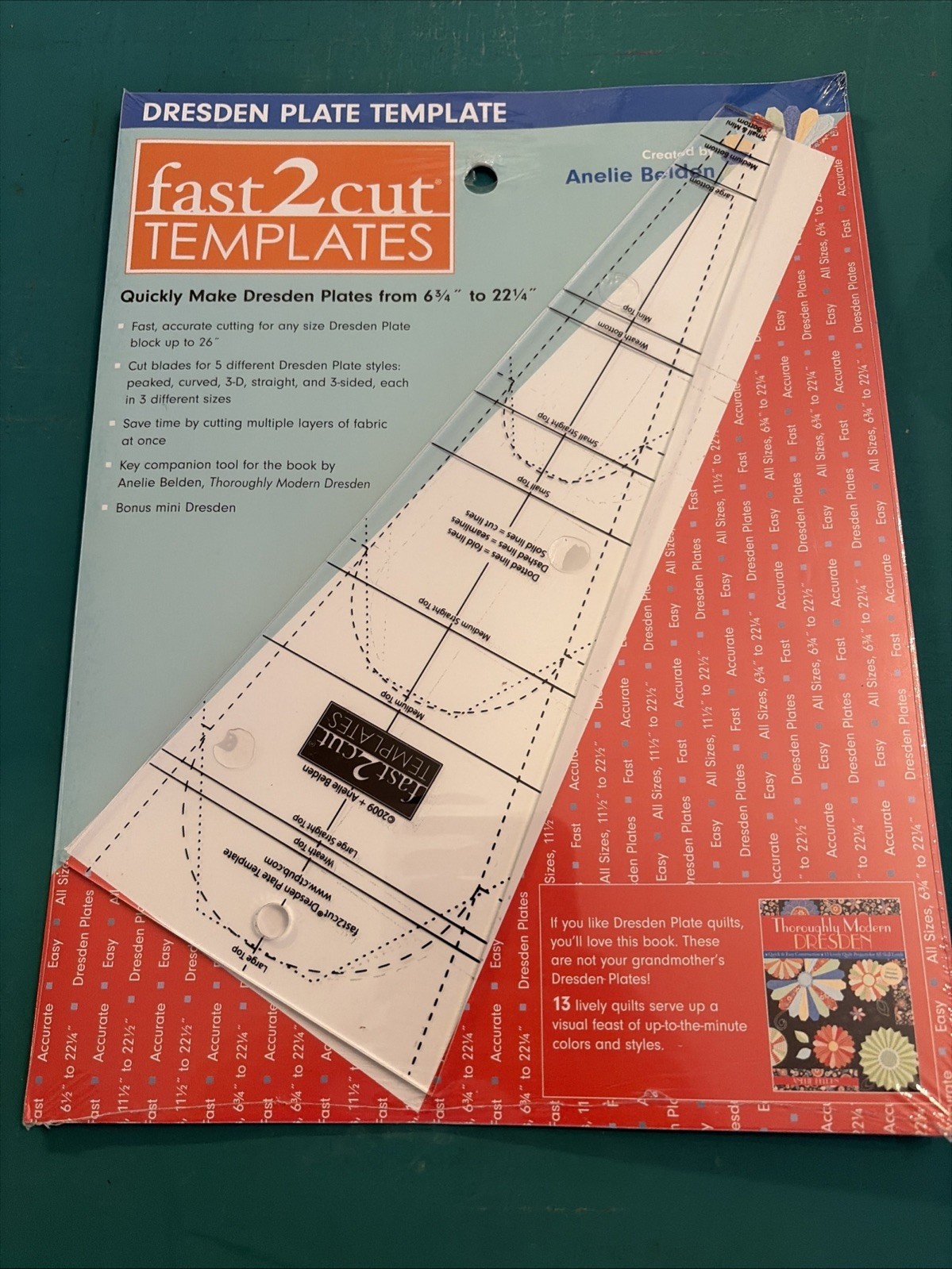 Fast2Cut Acrylic Dresden Template Modern Quilting Sewing Tool Fabric Cutting Lot