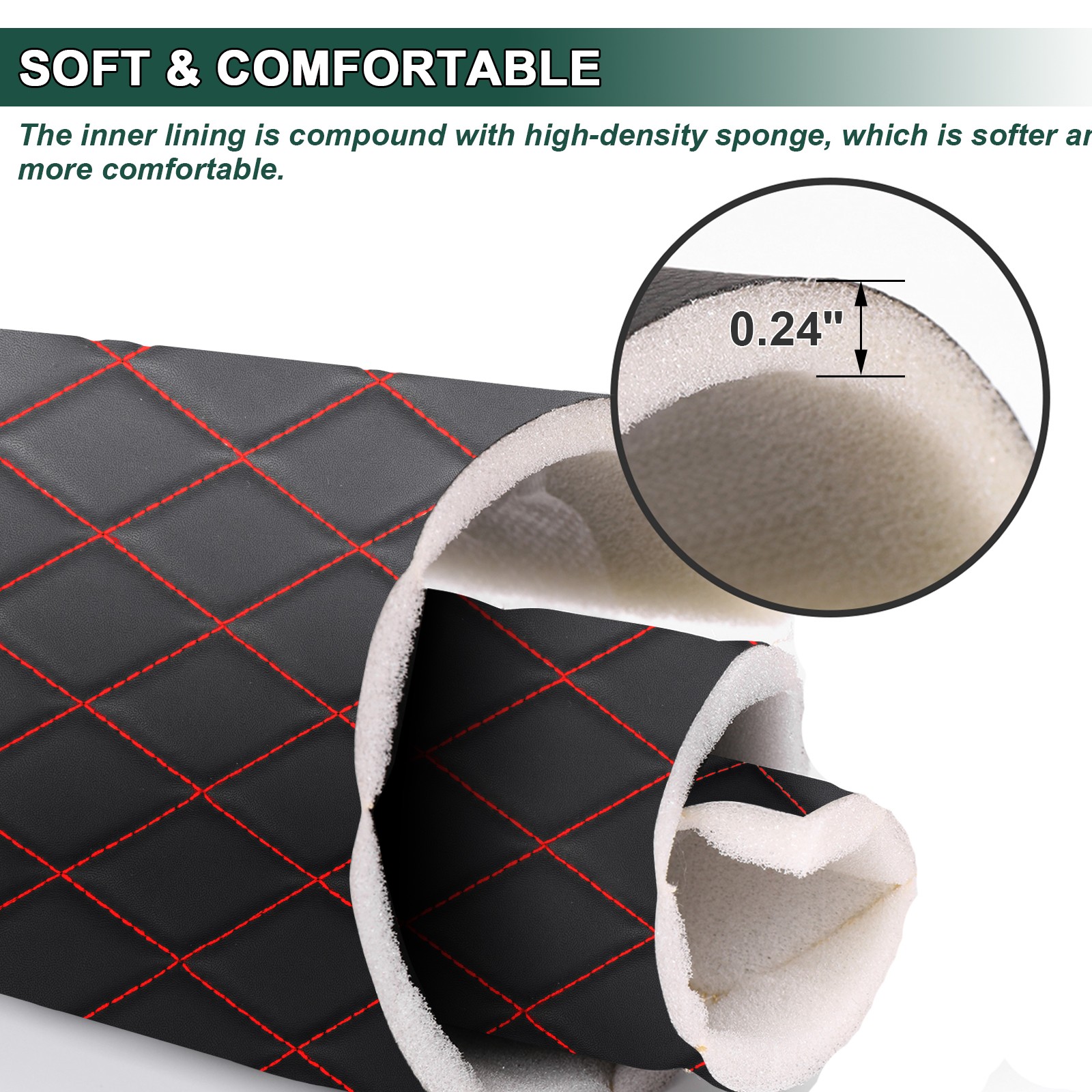Quilted Vinyl Leatherette Fabric 6mm Foam Auto Upholstery Headliner Sold By Yard