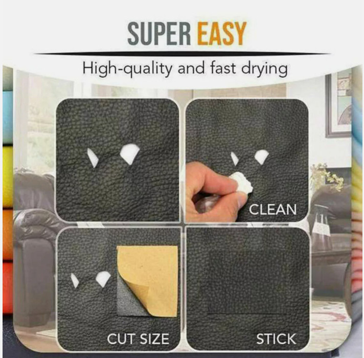 Self-Adhesive Leather-Repair-Patch Repair-Patch Refinisher-Cuttable Leather Sofa