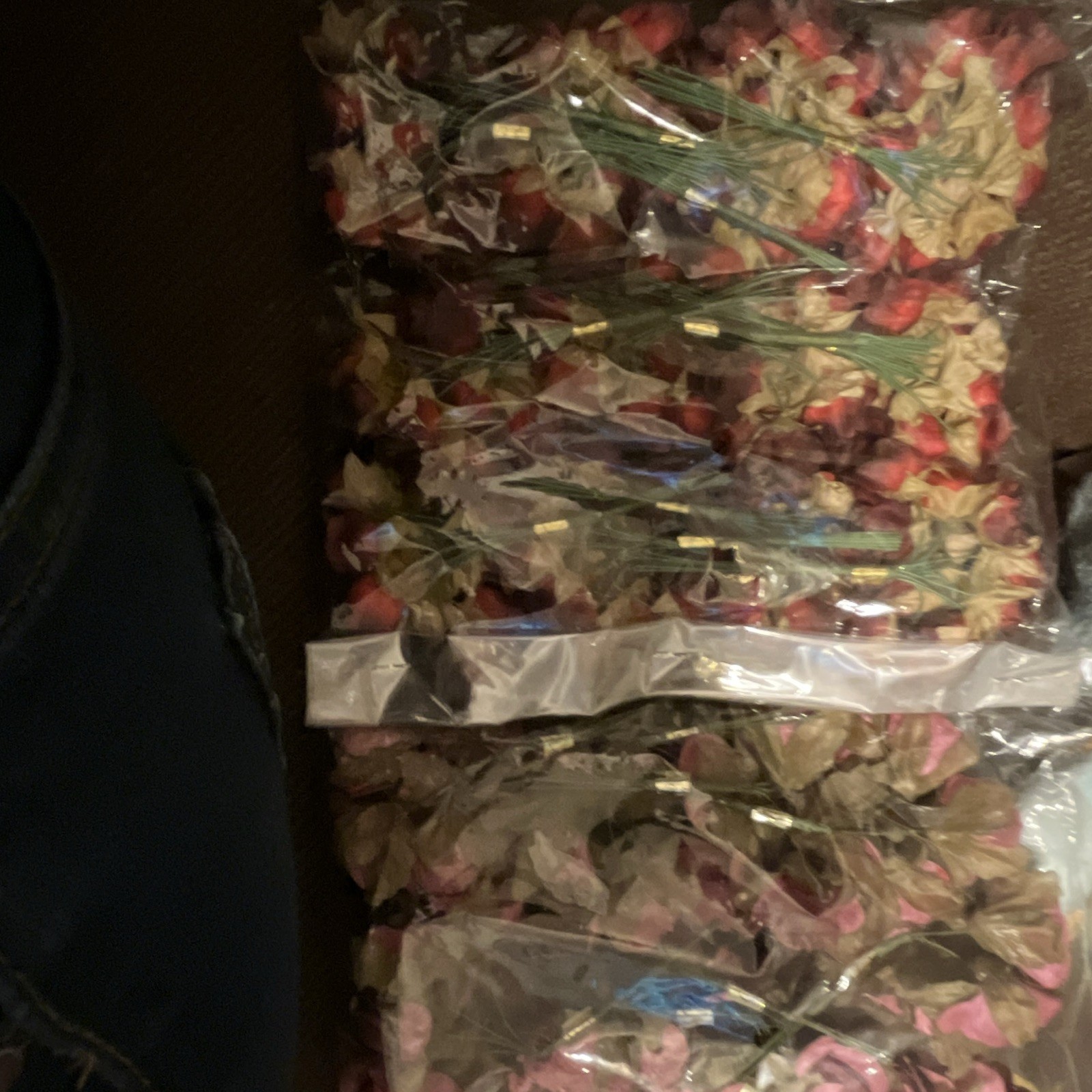 Dried Hydrangea Flowers Mixed Colors Bulk Lot, Multiple Parts for Crafts