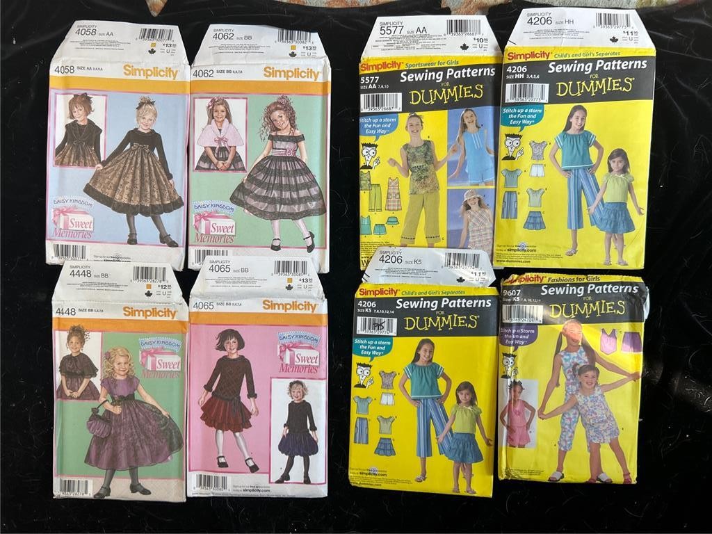 41 Children Girls A Few Are Unisex ALL UNCUT Various Sizes Beautiful Dresses Lot