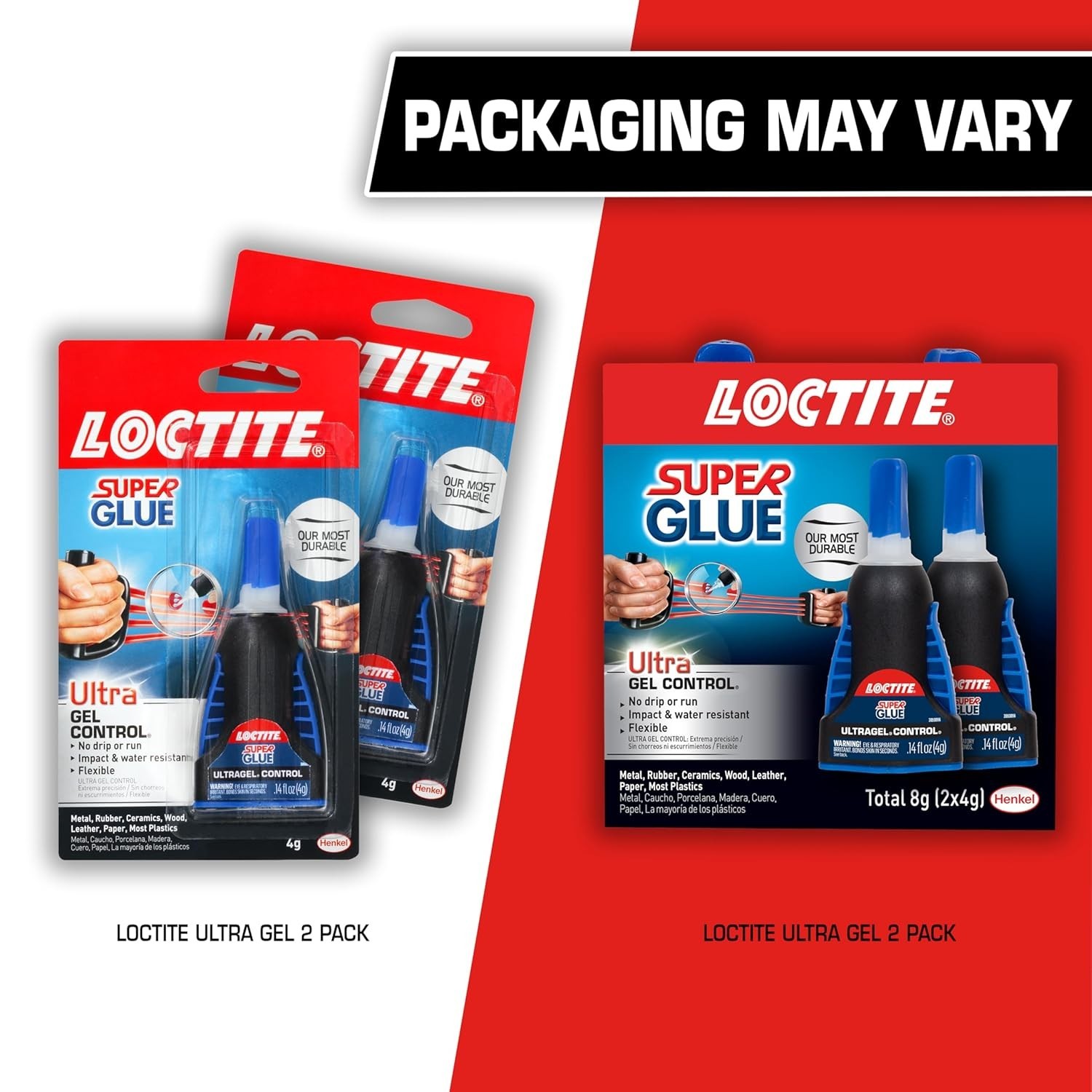 Loctite Super Glue Gel Control, Clear Superglue for Plastic, Wood, Metal, Crafts