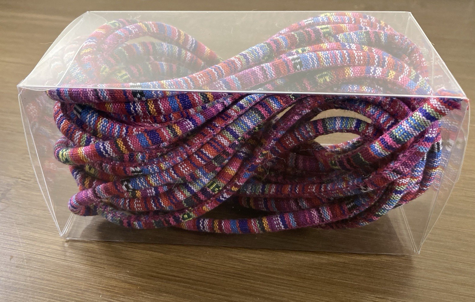 32.5 Ft Boho Woven Decorative Craft Cord Colorful Braided Textile Rope