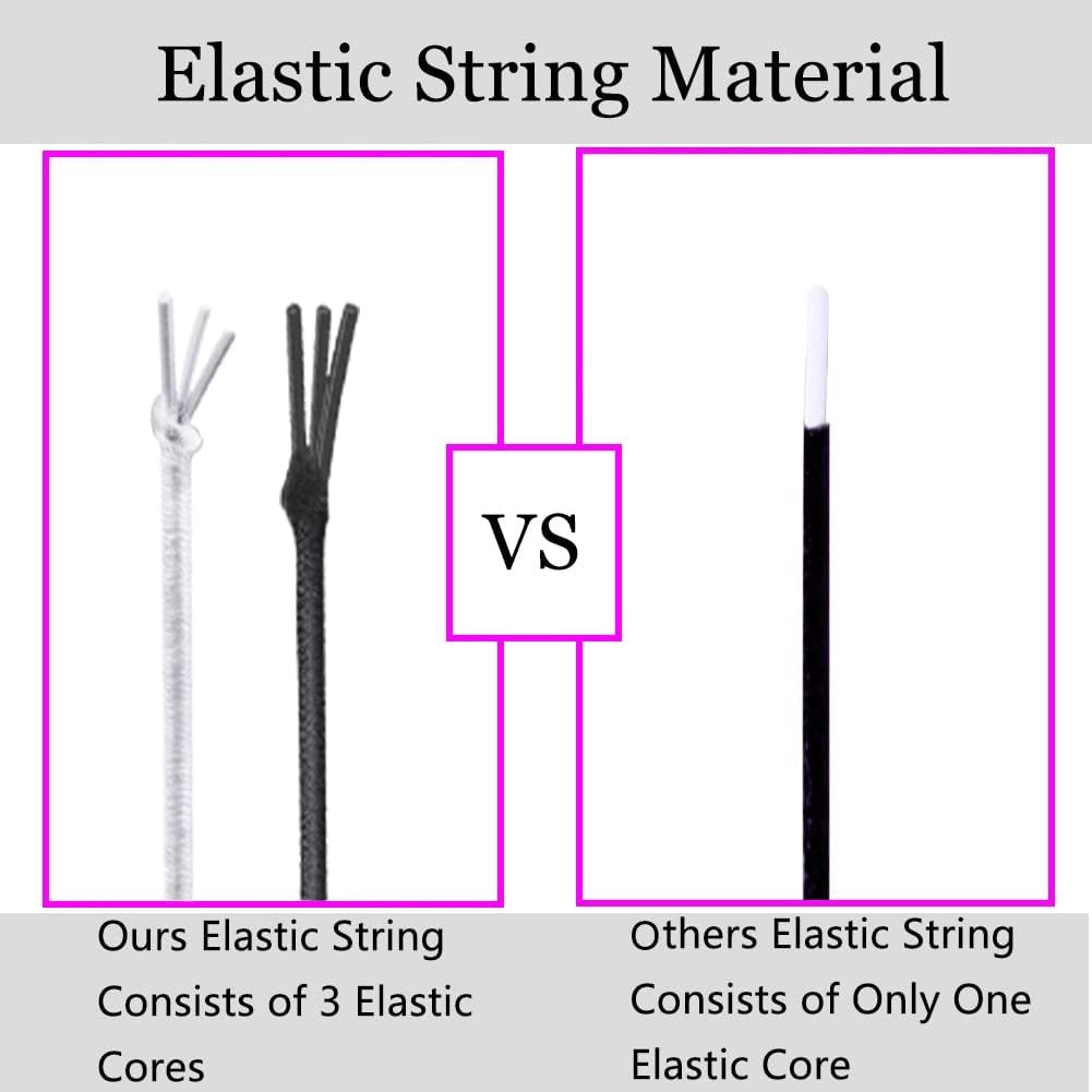 4× Stretchy String for Bracelets Sturdy Elastic Cord DIY Jewelry Making 1 mm USA