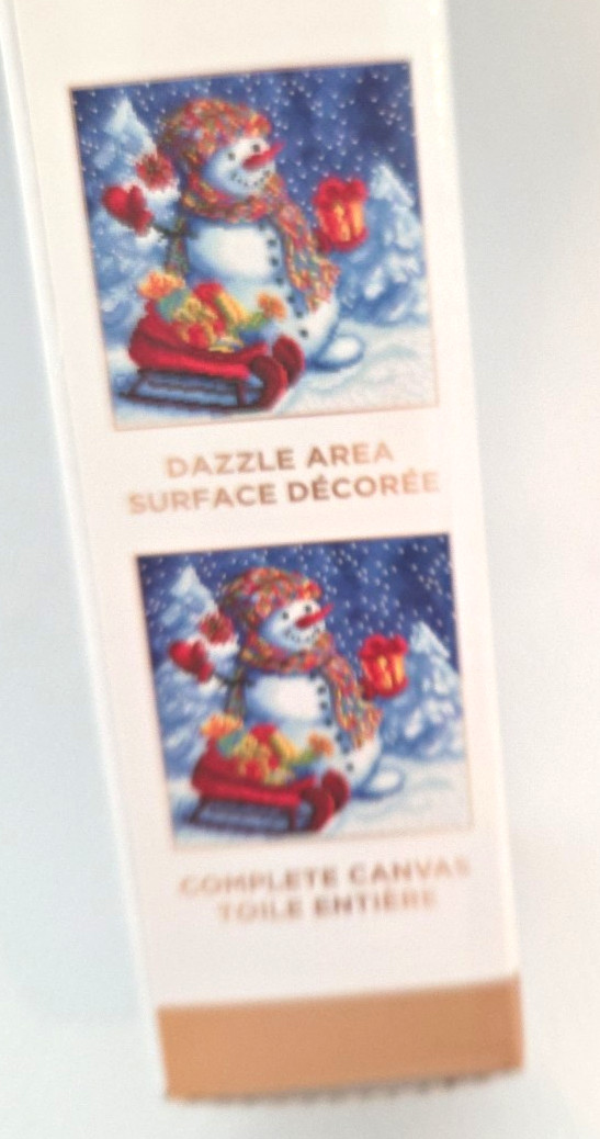 NIB Diamond Art Holiday Snowman Diamond Paint by Number Complete Kit Ages 13+