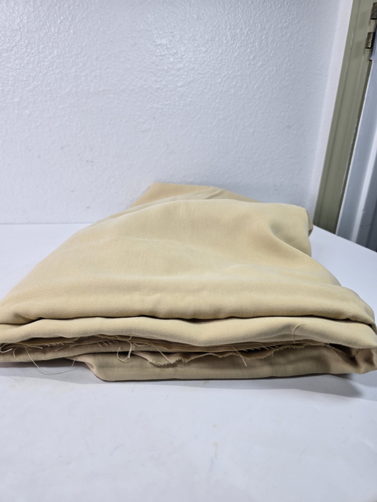 Tencel Twill Fabric Remnant Beige 60″ Wide x 3.5 Yards Apparel Sewing Craft