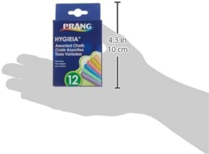 Chalk for Kids: 12 Assorted Colors, Dust-Free & Scratchless Writing Experience