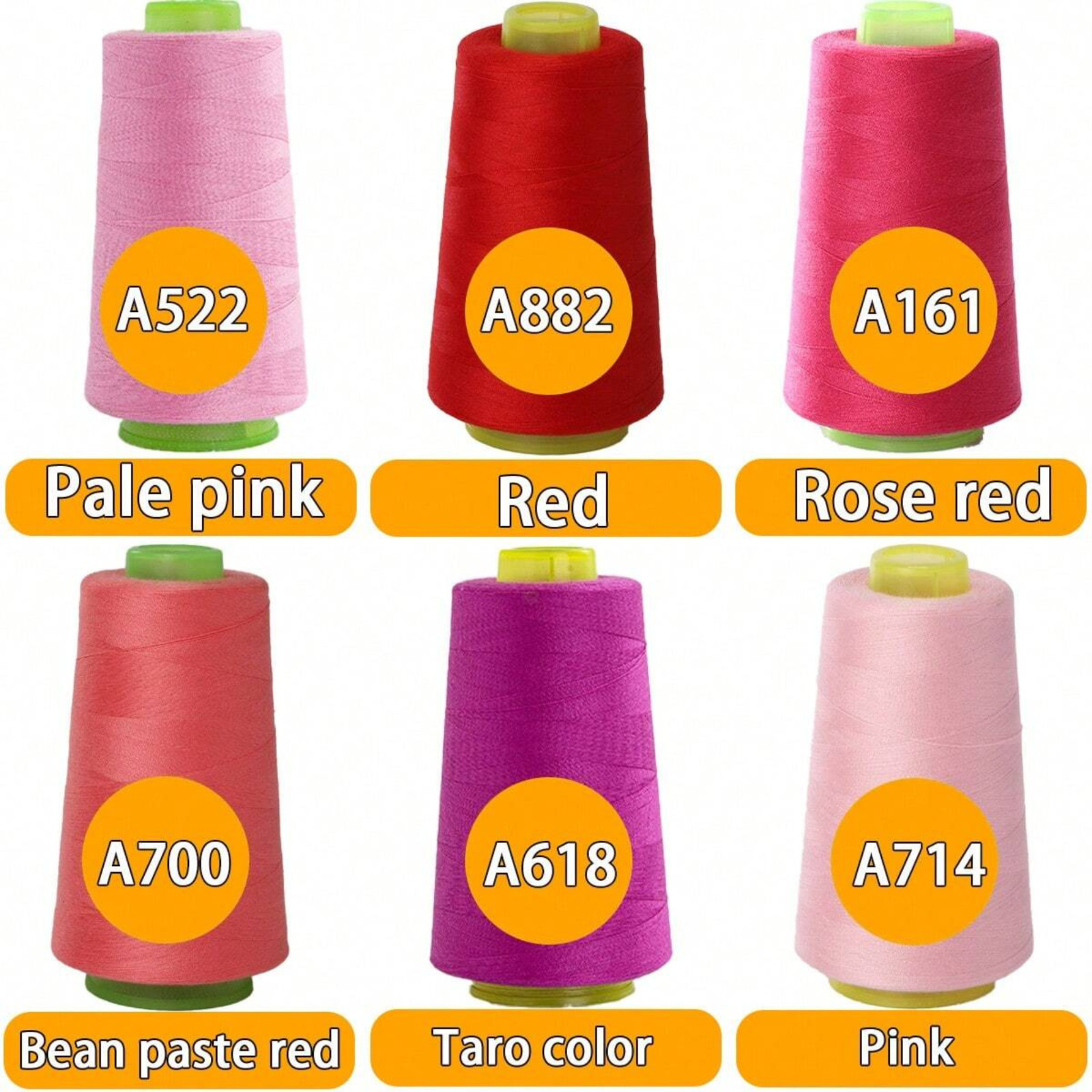 3000 Yards Sewing Thread Spool 100% Polyester All Purpose Machine Hand 46 Colors