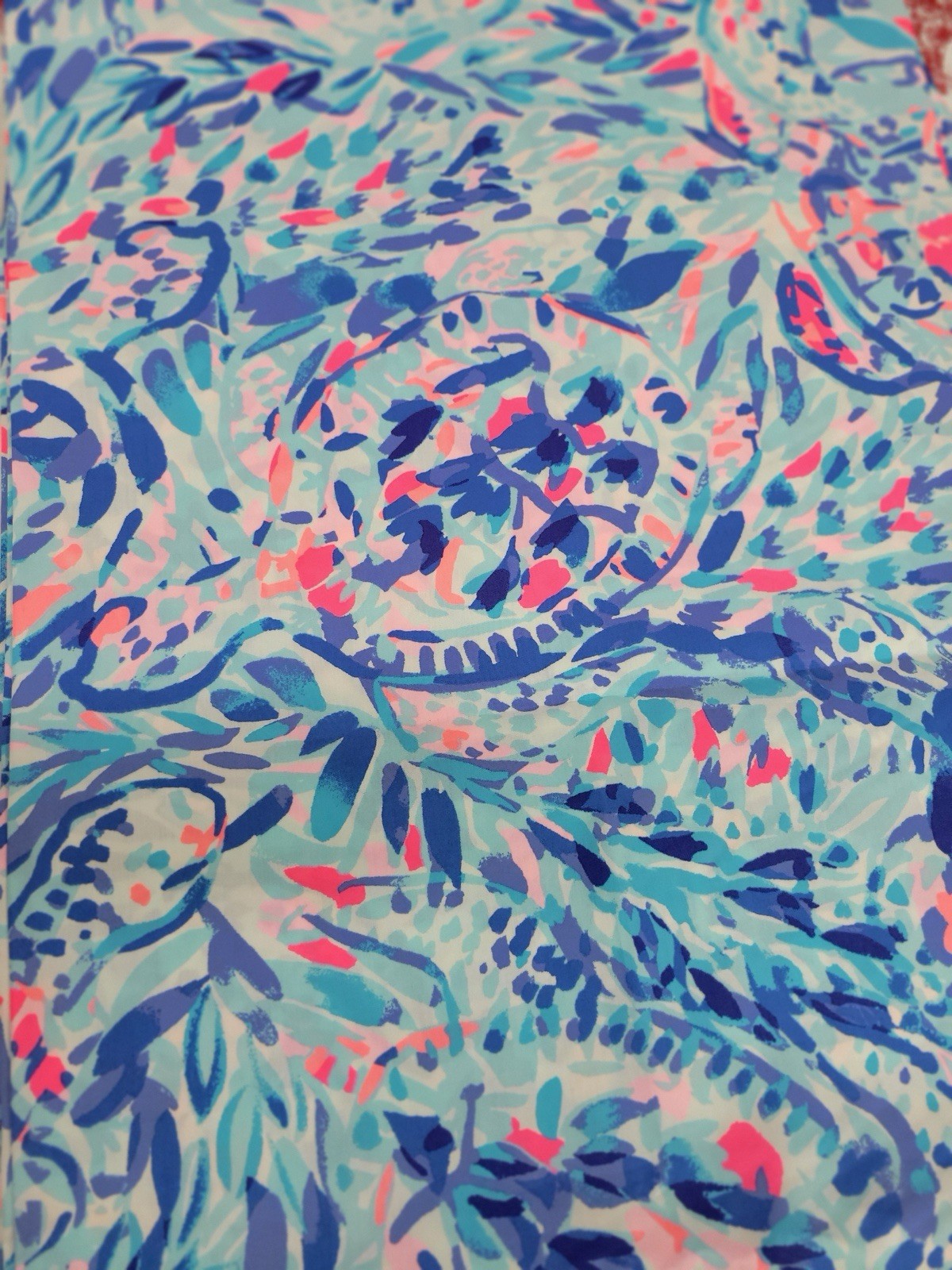 Lily Pulitzer Fabric 36”X54” “Breakwater Tint Party Wave”
