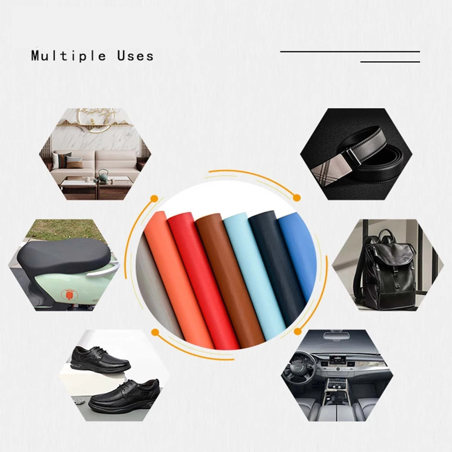 Leather Repair Kit Self-Adhesive Patch Stick ON Sofa Clothing Car Seat Couch&US