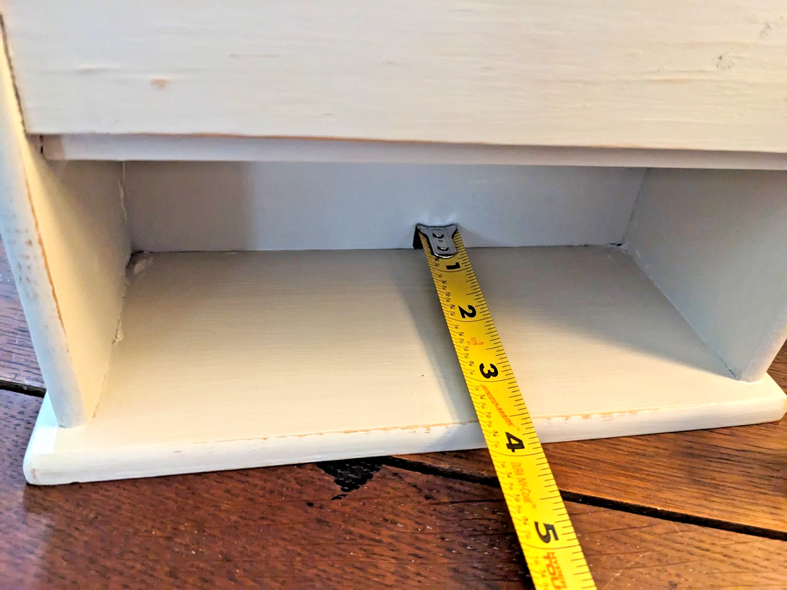 Wooden Shelf Unit Tabletop or Hang Painted and Distressed