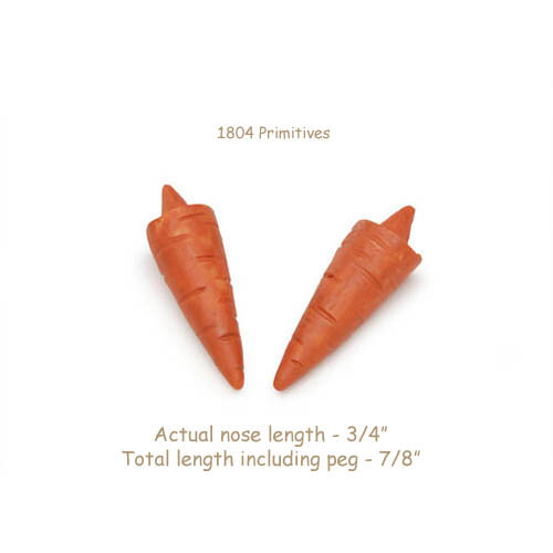 Set of 12 — 7/8″ Orange Carrot Nose for Snowman Crafts — Darice