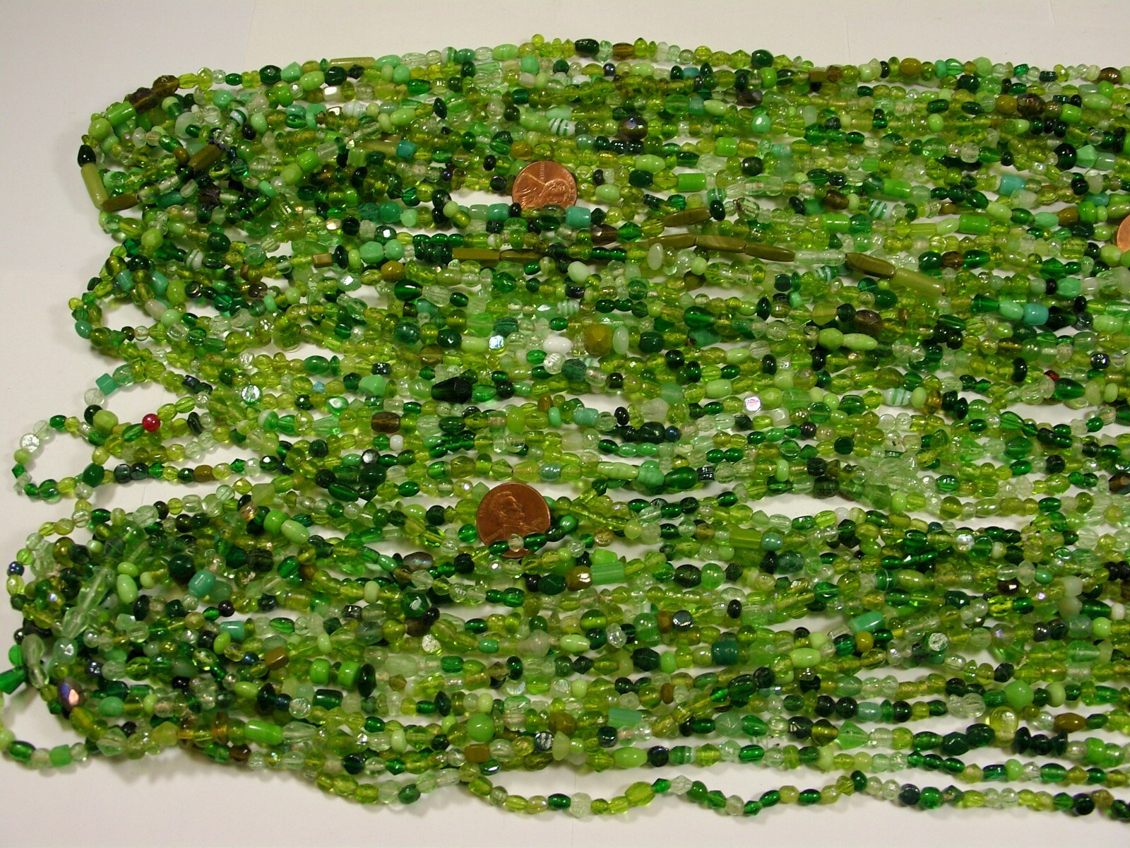 30 Strands 36″ India Handmade Assorted Color Glass Beads Wholesale Bulk (CT-45)