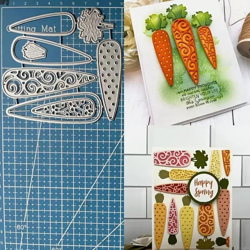Easter Bunny & Carrot Metal Die Cuts for Scrapbooking and Card Making