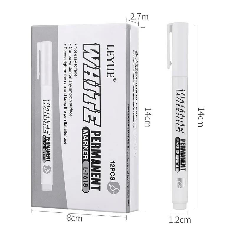 1-10 Pack Acrylic White Paint Pens White Permanent Marker with Extra Fine Point