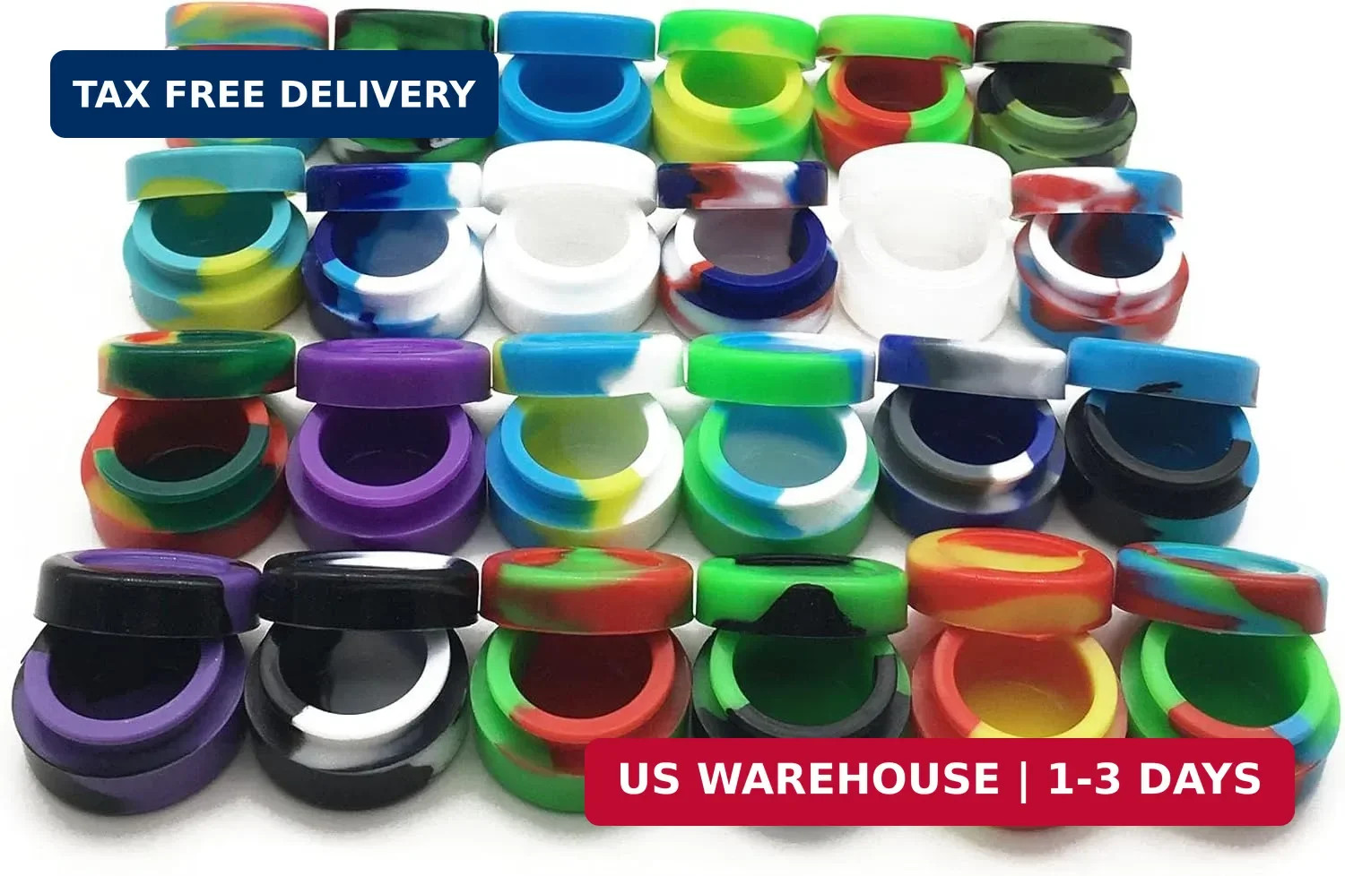 5ml Silicone Wax Concentrate Containers Non-stick Jars Multi-use (8)