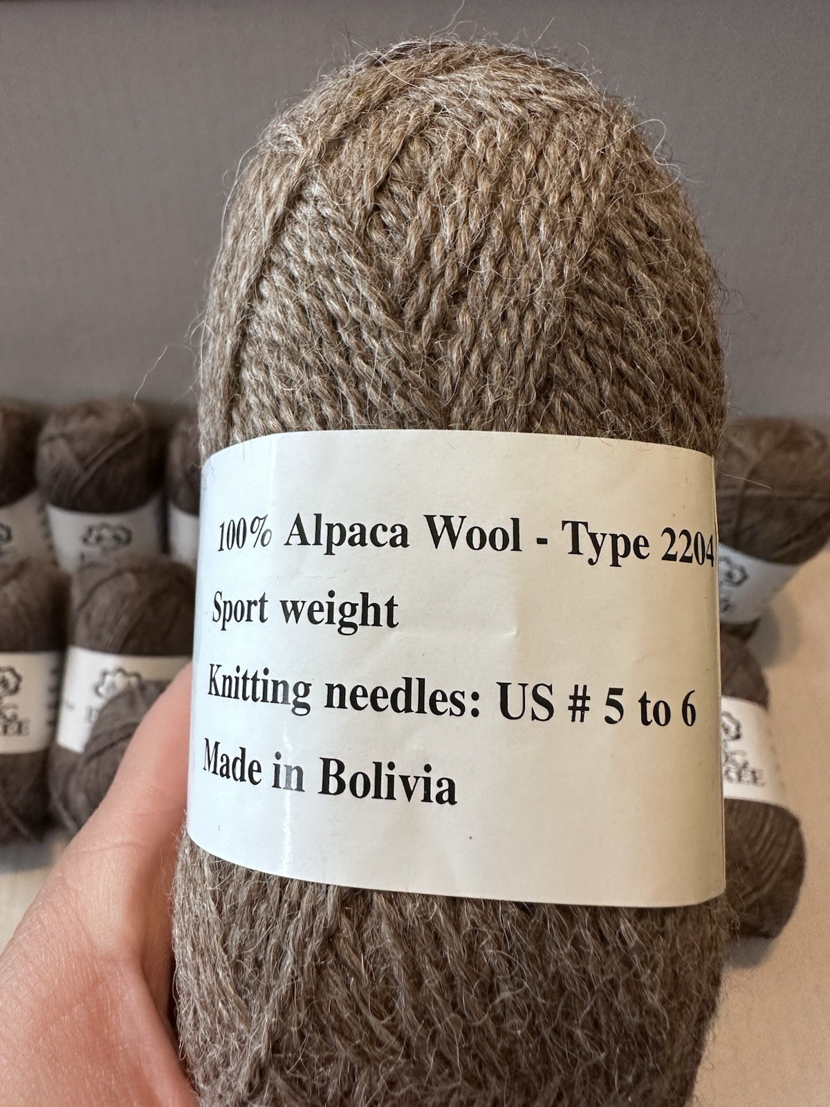 Frog Tree Yarn 100% Alpaca Wool Tan #007 Lot of 22 Skeins 130 Yards New